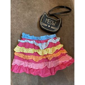 Gymboree Skirt 3T And Gymboree Kitten Purse Pink‎ Meow